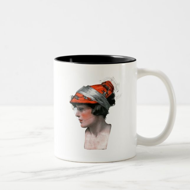 Taza Bicolor Perfil de la mujer (Derecha)