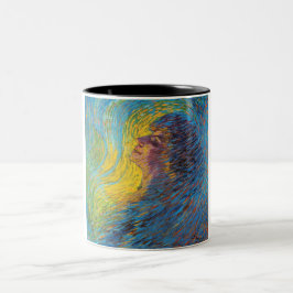 Taza Bicolor Perfume (retrato femenino) (de Luigi Russolo)