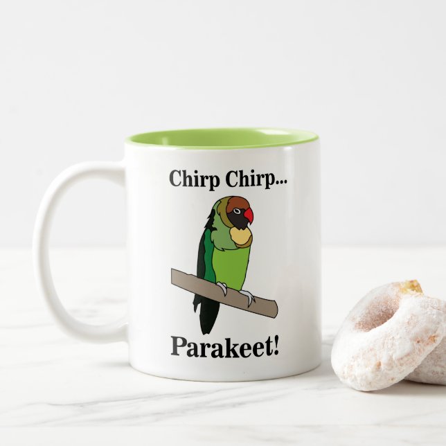 Taza Bicolor Perico  (Con donut)