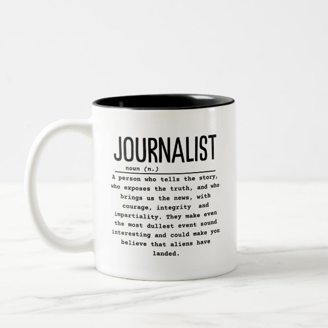 Taza Bicolor Periodista (Izquierda)