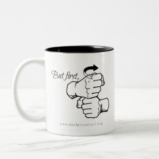 Taza Bicolor Pero el primer café [ASL]