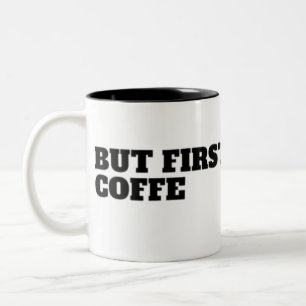 Taza Bicolor Pero Primero, Café Divertido Amante Del Café 