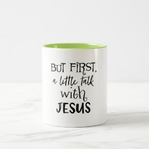 Taza Bicolor Pero primero, una pequeña charla con Jesús