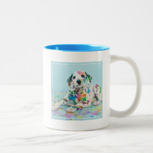 Taza Bicolor Perrito dálmata