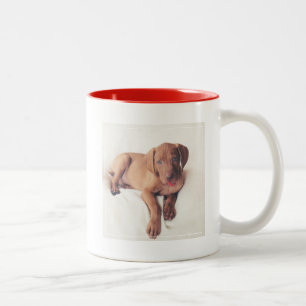 Taza Bicolor Perrito de Vizsla del húngaro