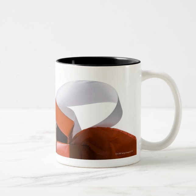 Taza Bicolor perrito en una caja (Derecha)