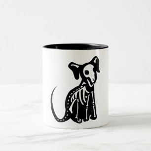 Taza Bicolor Perrito esquelético