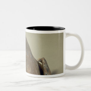Taza Bicolor Perro asentado cerámica china temprana, tumba