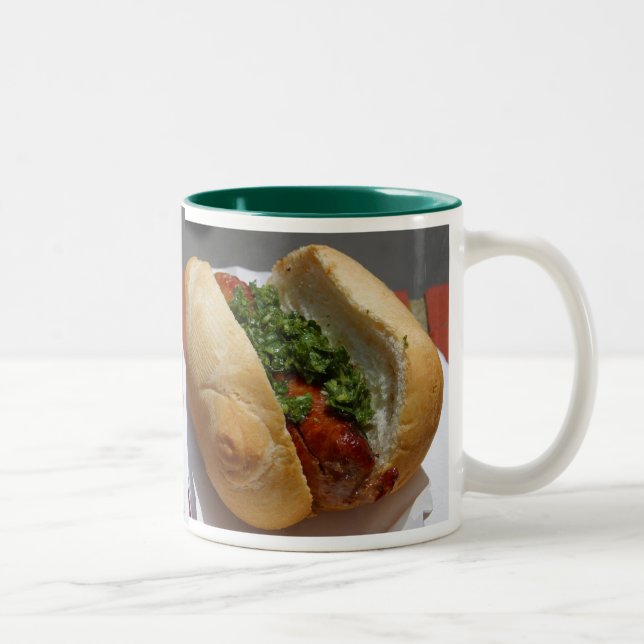 Taza Bicolor Perro caliente Mug (Derecha)
