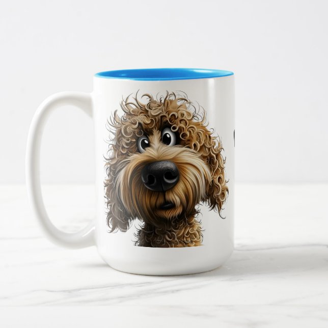 Taza Bicolor Perro caprichoso lindo (Izquierda)