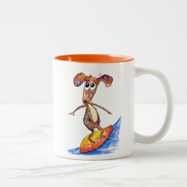 Taza Bicolor Perro caprichoso y caprichoso (Derecha)