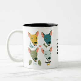 Taza Bicolor Perro Chihuahua del personalizable