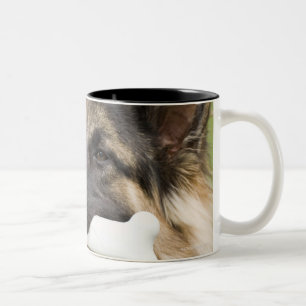 Taza Bicolor Perro con el hueso