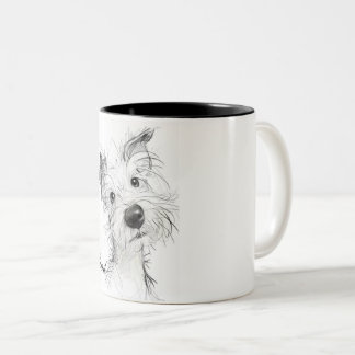 Taza Bicolor Perro Cute