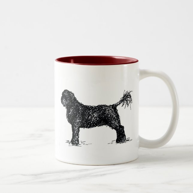 Taza Bicolor Perro de agua portugués (Derecha)