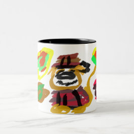 Taza Bicolor Perro de aguas de otoño 