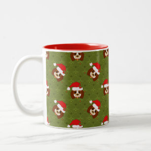 Taza Bicolor Perro de aguas de rey Charles arrogante con el
