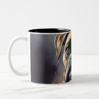 Taza Bicolor Perro de Boxer Feliz
