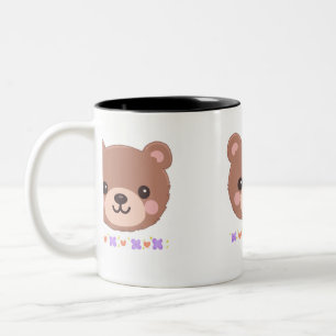Taza Bicolor Perro de café de oso