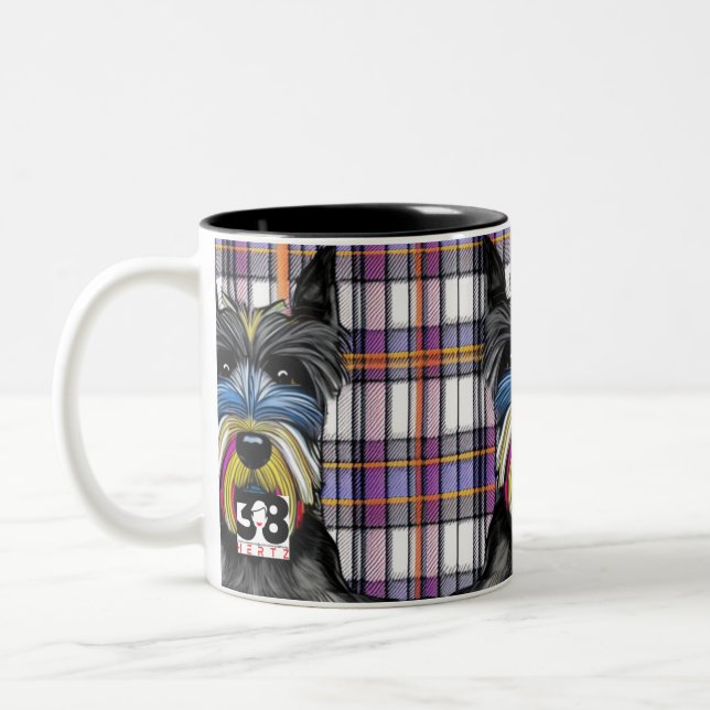 Taza Bicolor Perro de Escocia (Izquierda)