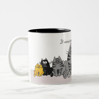 Taza Bicolor Perro de gatos con texto personalizado