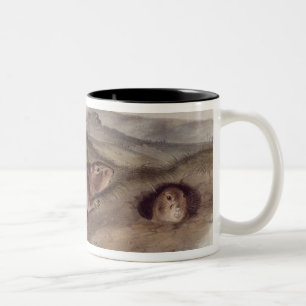 Taza Bicolor Perro de las praderas de 'Quadrupeds de North