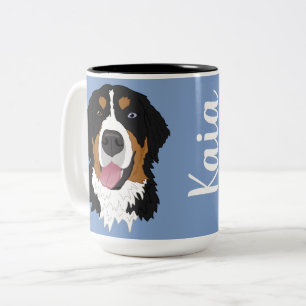Taza Bicolor Perro de montaña Blue Eyed Bernese
