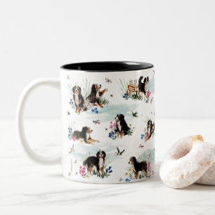 TAZA BICOLOR PERRO DE MONTAÑA DE BERNA