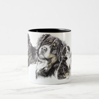 Taza Bicolor Perro de montaña de Bernese