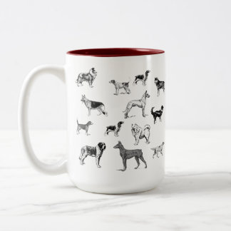Taza Bicolor Perro de raza