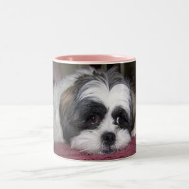 Taza Bicolor Perro de Shih Tzu