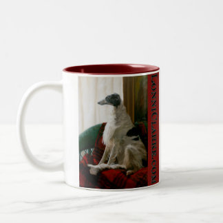 Taza Bicolor Perro del ángel del universo