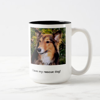 Taza Bicolor Perro del rescate