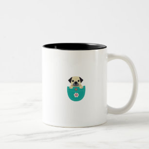 Taza Bicolor Perro divertido del amor del regalo de los barros