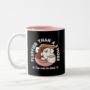 Taza Bicolor Perro Divertido y Diseño de S'more – Castigo para