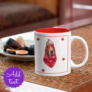 Taza Bicolor Perro El día de San Valentín de la manada de los c