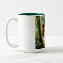 Taza Bicolor Perro en Woods