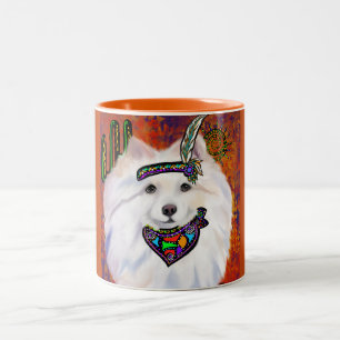 Taza Bicolor Perro Esquimal Americano