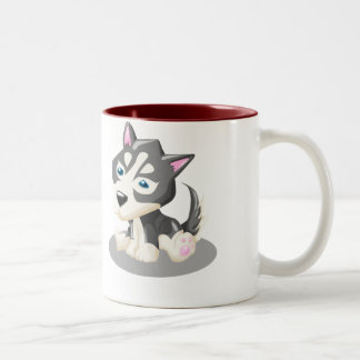 Taza Bicolor Perro esquimal de Chisai -