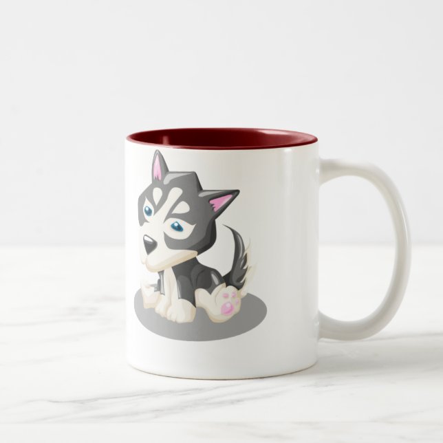 Taza Bicolor Perro esquimal de Chisai - (Derecha)