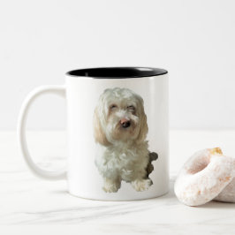 Taza Bicolor Perro habanés mug.