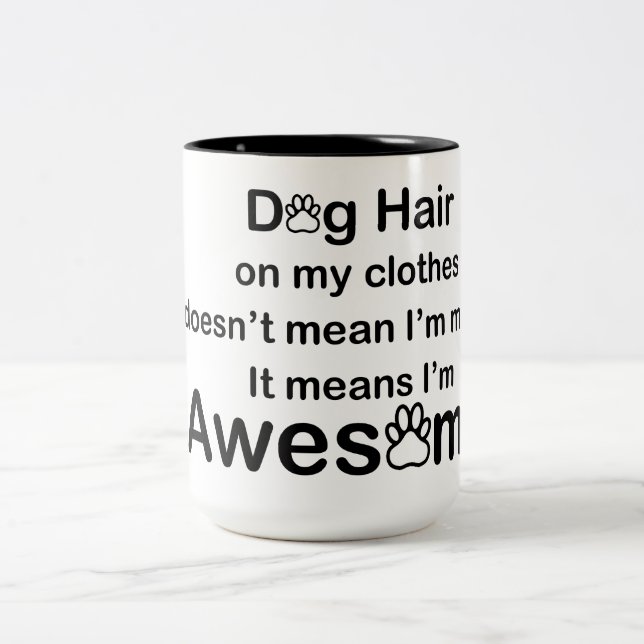Taza Bicolor Perro Hair Awesome Mug (Centro)