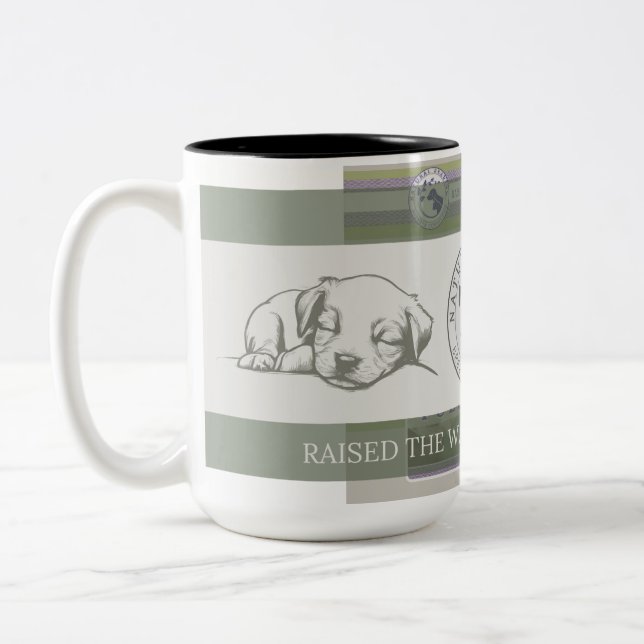 Taza Bicolor Perro holístico o cerdo silvestre (Izquierda)