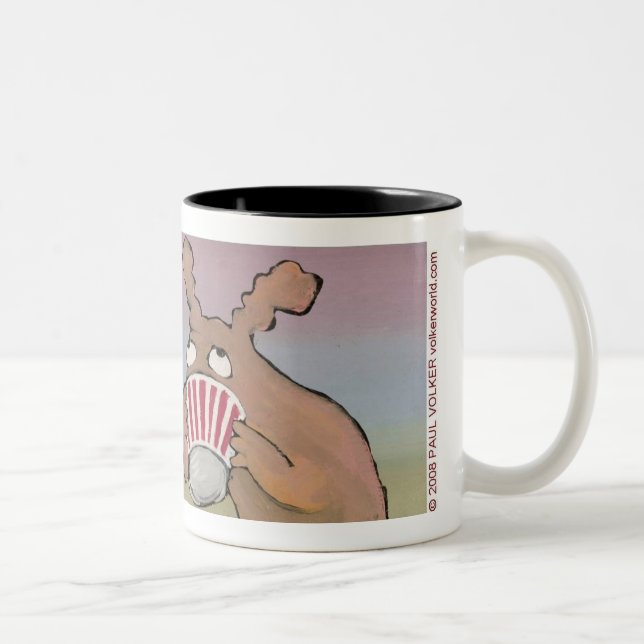 TAZA BICOLOR PERRO HUFFING $14,95 (Derecha)