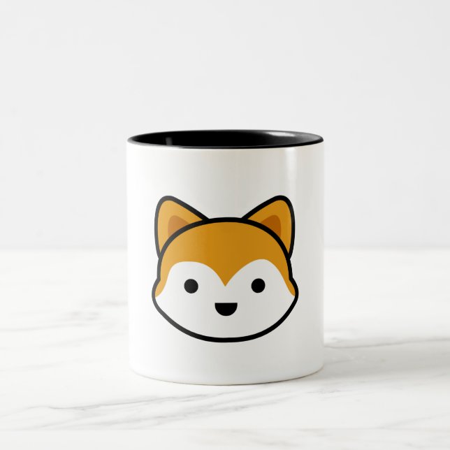 Taza Bicolor Perro lindo ilustrado (Centro)