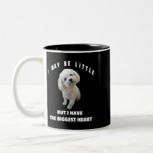 Taza Bicolor Perro Maltés Pequeño Perro Maltés Diseño Gracioso 
