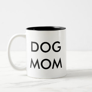 Taza Bicolor Perro Mamá chiste de humor divertido