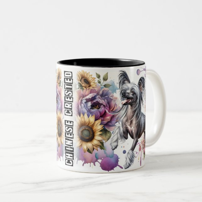 Taza Bicolor Perro postizo chino (Anverso derecho)