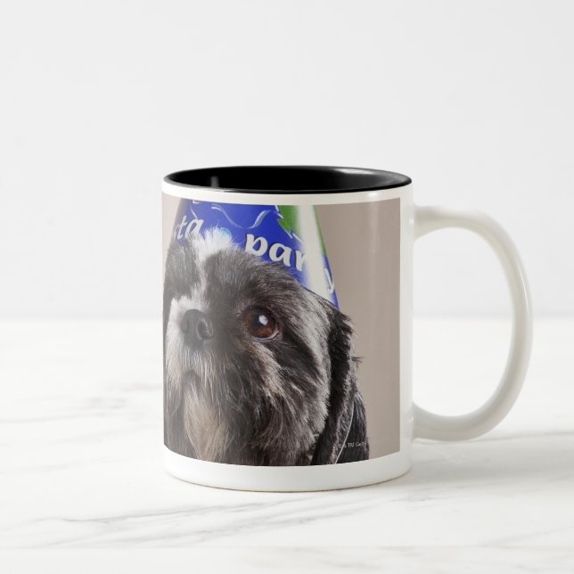 Taza Bicolor Perro que tiene cumpleaños (Derecha)