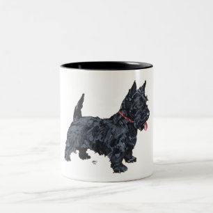 Taza Bicolor Perro Scottie descarado